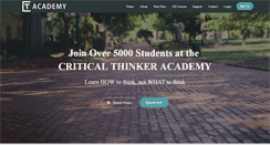 Desktop Screenshot of criticalthinkeracademy.com
